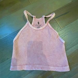 Light pink ribbed free people movement tank!!